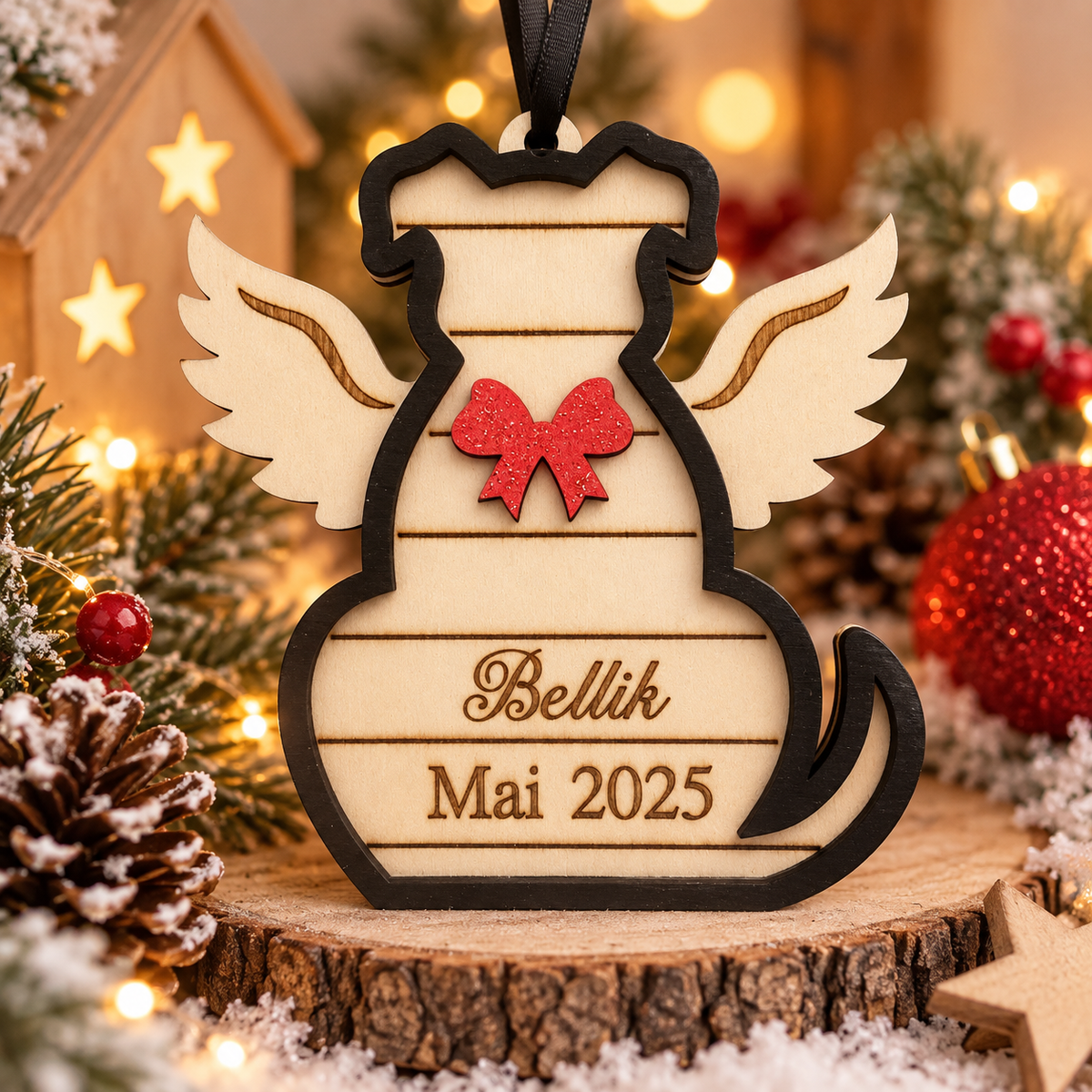 Boule de Noël personnalisée – En hommage à nos petits compagnons