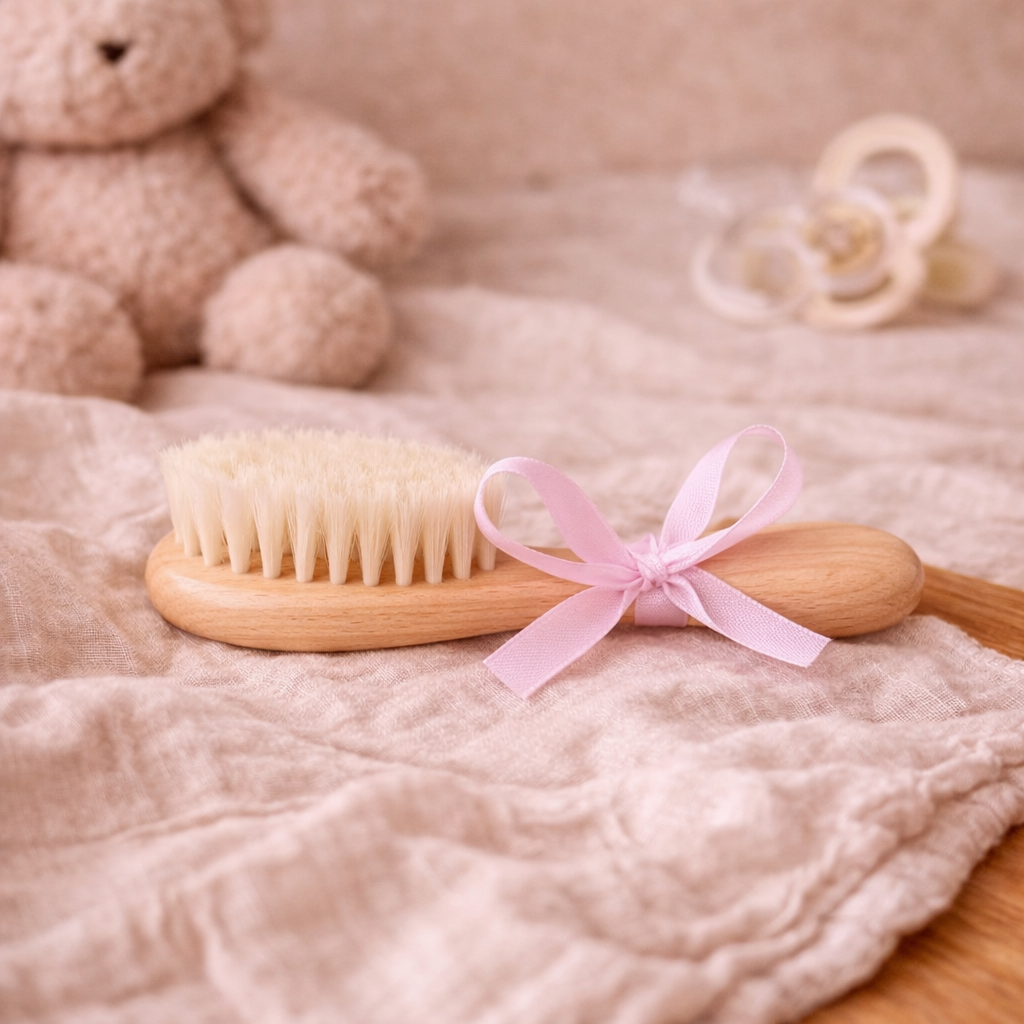 Brosse Bébé Personnalisée en Bois Gravé